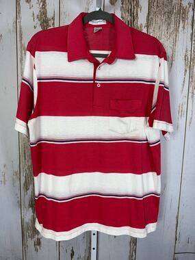 Vintage Munsingwear, Striped Polo Shirt. Size Large. In excellent condition!